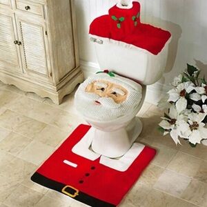 Santa clause bathroom decor set
